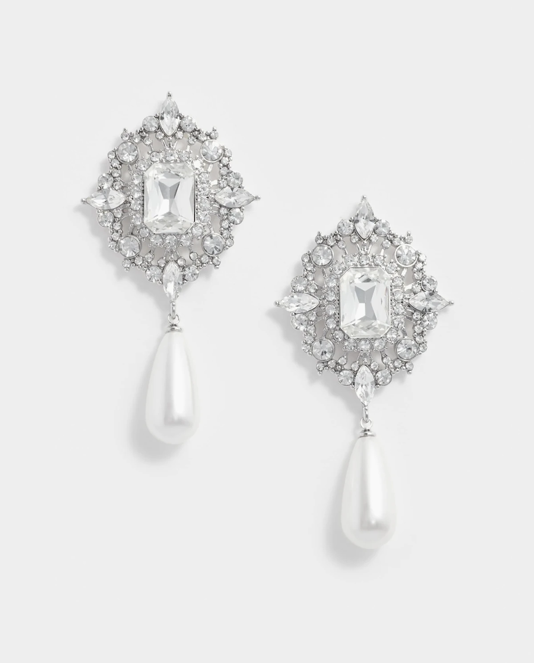 Wiszące kolczyki z kryształkami