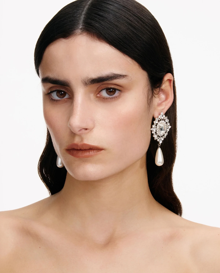 Wiszące kolczyki z kryształkami