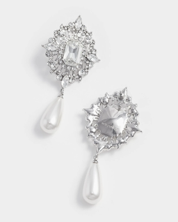 Wiszące kolczyki z kryształkami - Image #3