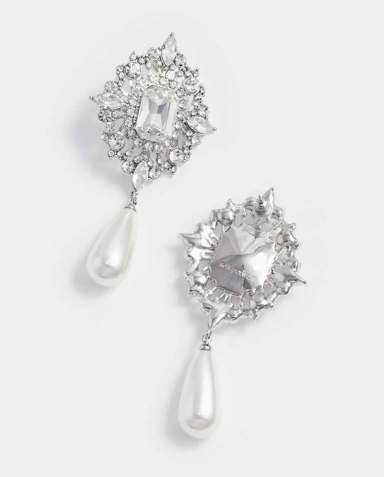 Wiszące kolczyki z kryształkami - Image #3