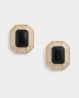 Kolczyki z czarnym kryształem - Image #0