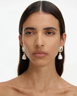 Kolczyki zdobione kryształkami - Image #2