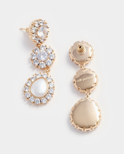 Kryształowe kolczyki w kształcie kwiatów - Image #3