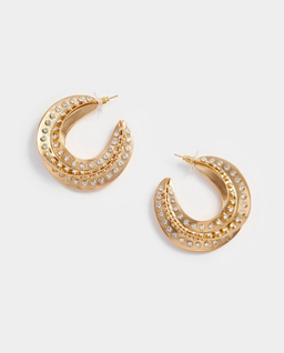 Kolczyki w kształcie skręconych kółek - Image #0