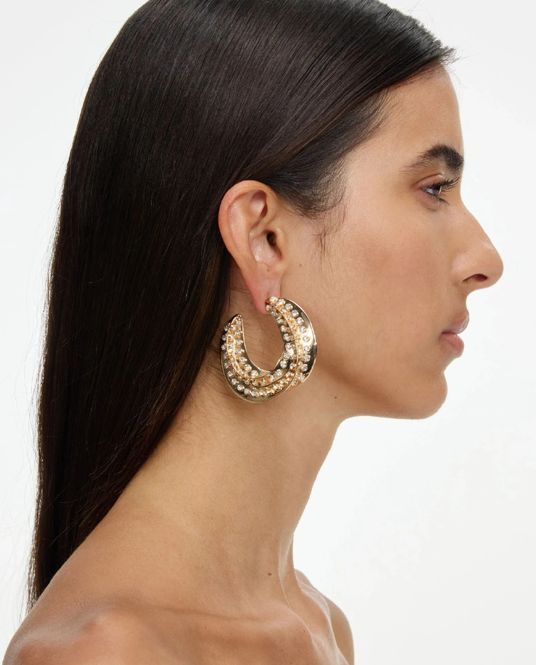 Kolczyki w kształcie skręconych kółek - Image #2