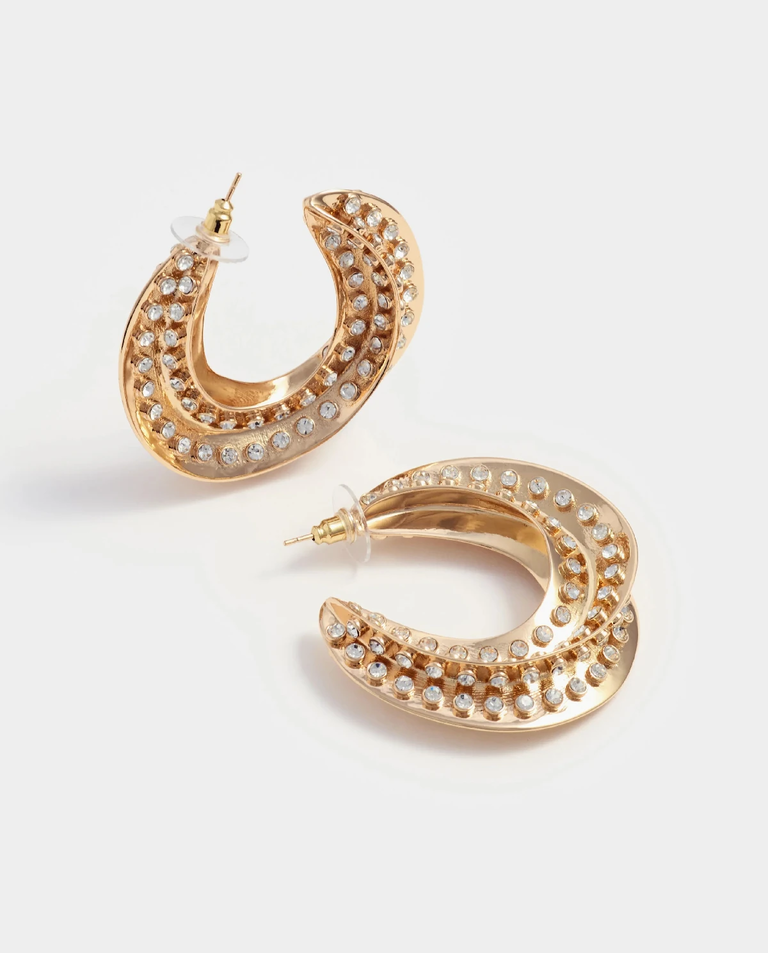 Kolczyki w kształcie skręconych kółek - Image #3