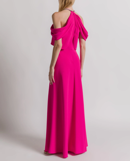 Różowa suknia z ozdobną kokardą - Image #2