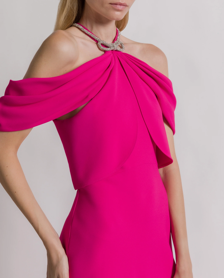 Różowa suknia z ozdobną kokardą - Image #3