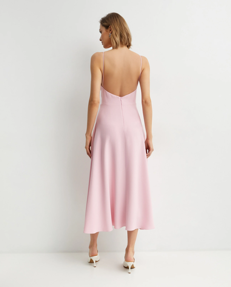 Różowa sukienka midi - Image #2