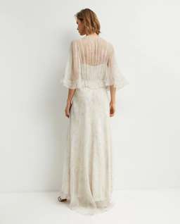 Jedwabna sukienka maxi z printem - Image #2