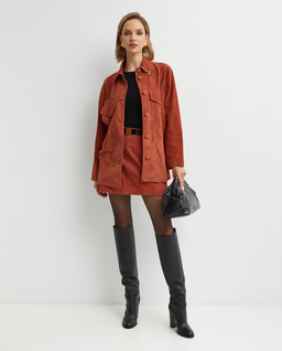 Zamszowa spódnica mini - Image #1