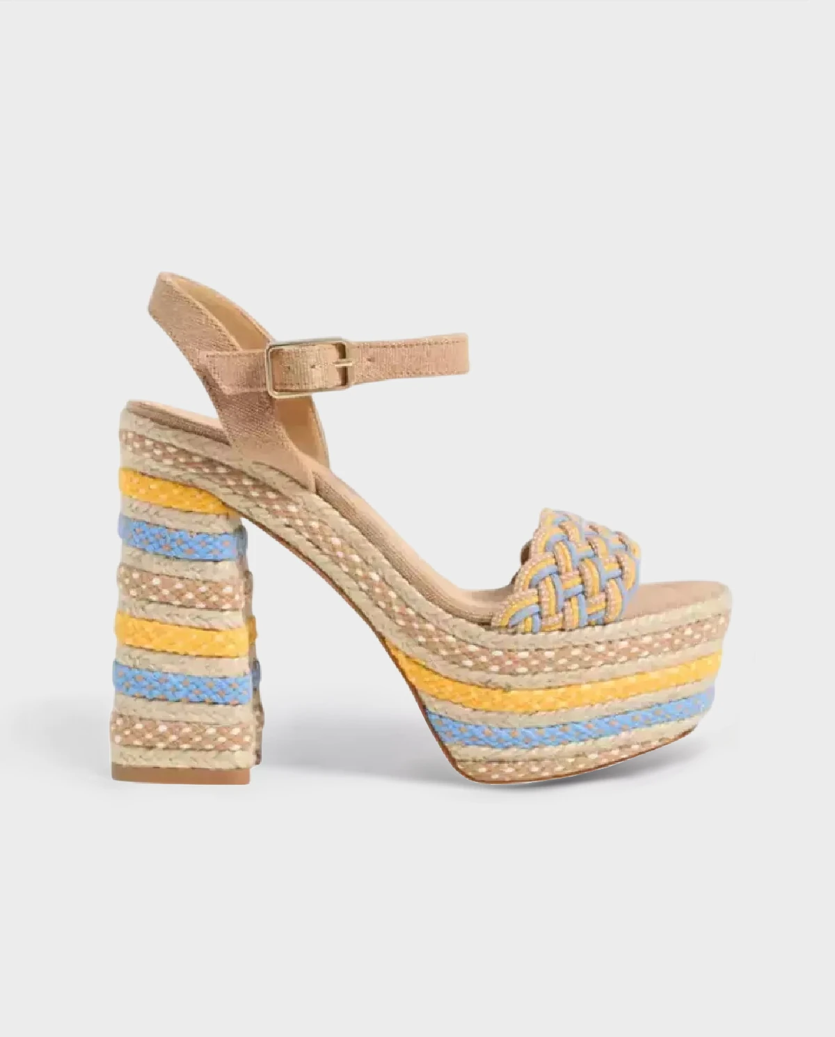 Kolorowe sandały na platformie Anne - Image #0