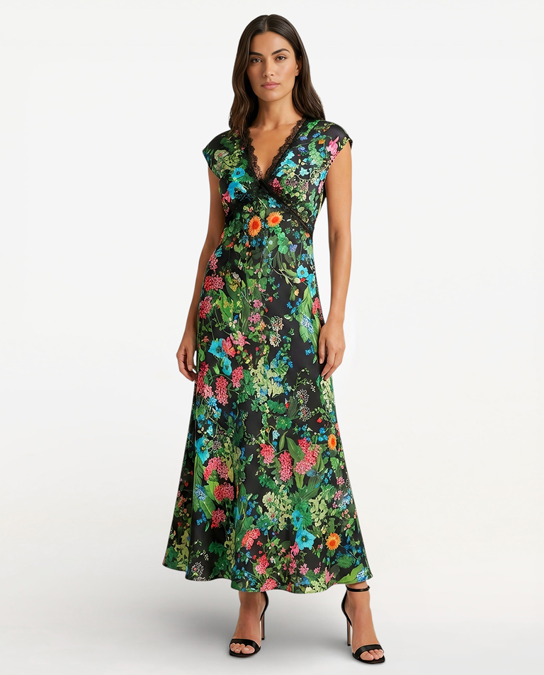 Sukienka z kwiatowym printem Fiorella