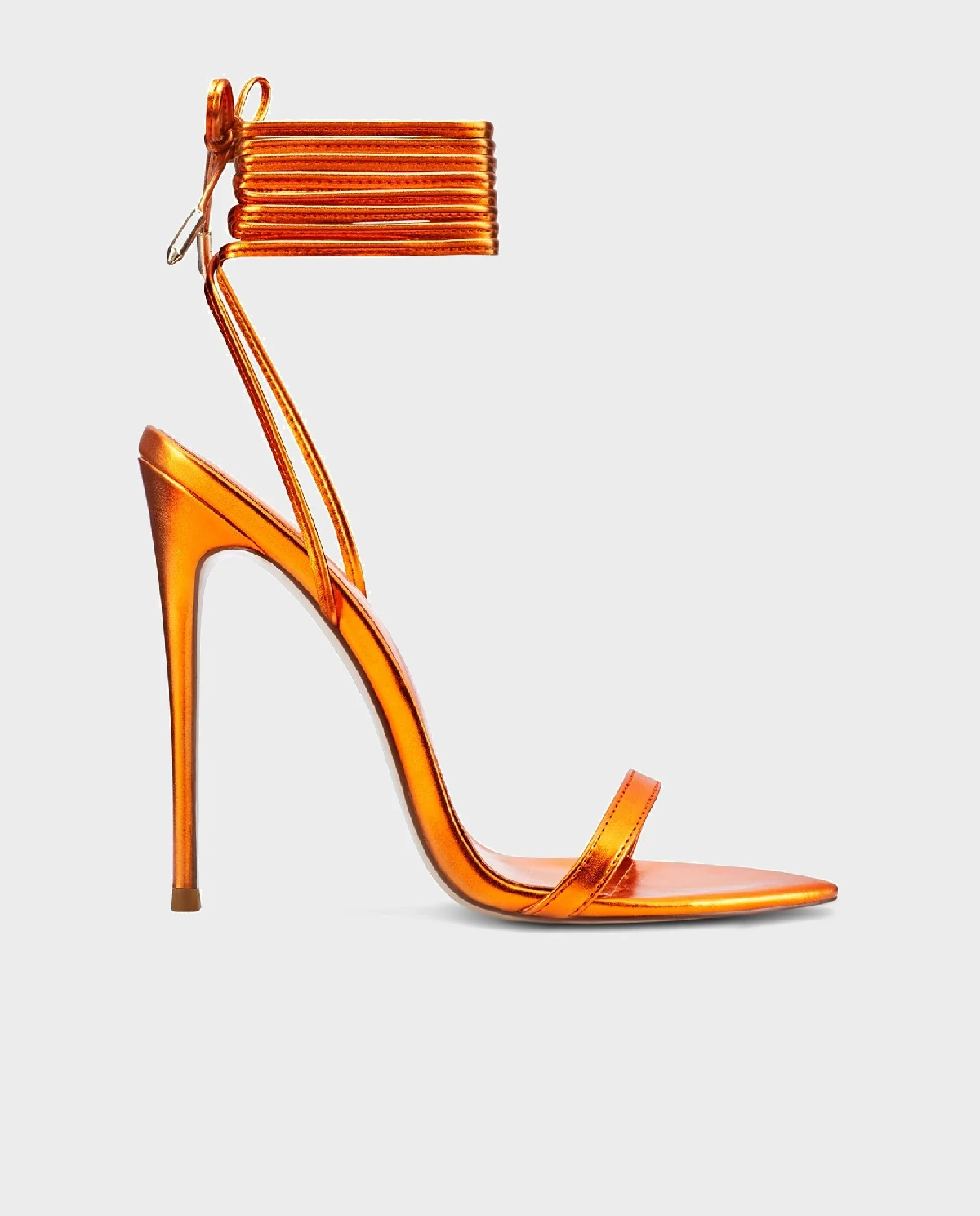 Pomarańczowe sandały The London Lace-Up - Image #0