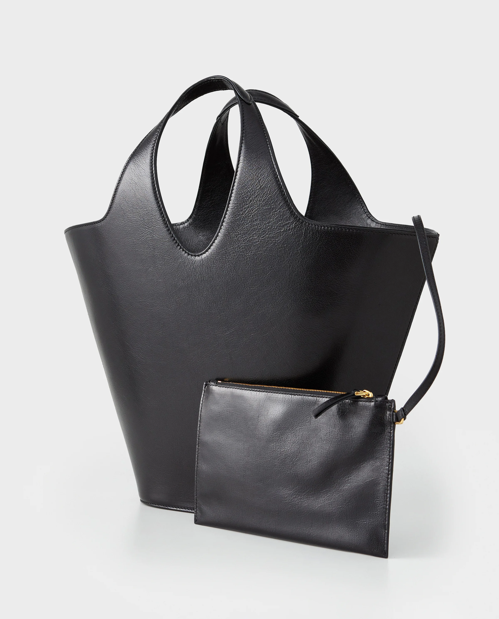 Skórzana torebka do ręki - Image #2