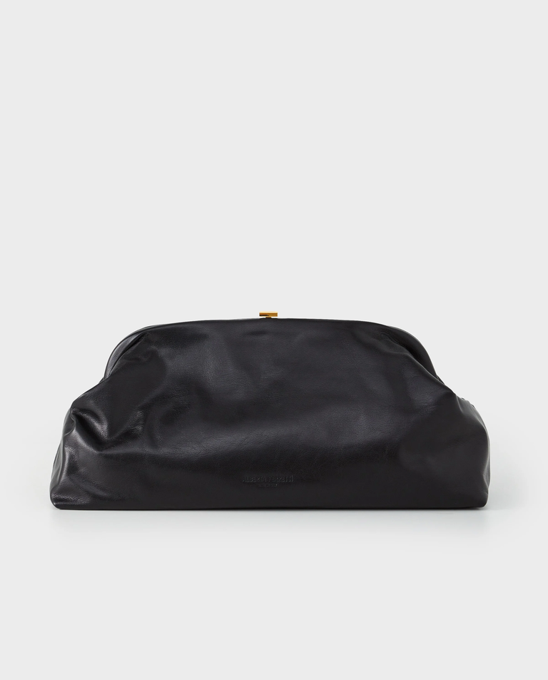 Czarna skórzana torebka