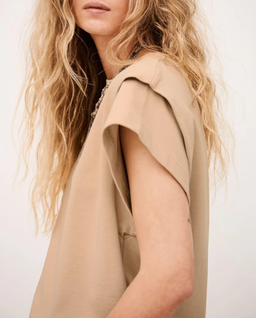 Beżowy t-shirt Pio - Image #4