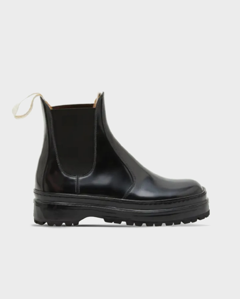 Czarne botki Chelsea Pavane