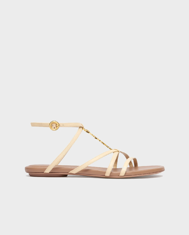 Kremowe sandały Pralu