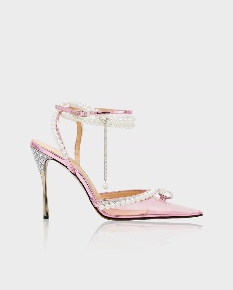 Różowe szpilki z kryształami Diamond of Elizabeth