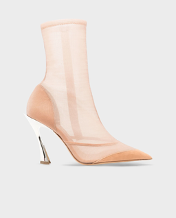 Beżowe botki na obcasie - Image #0