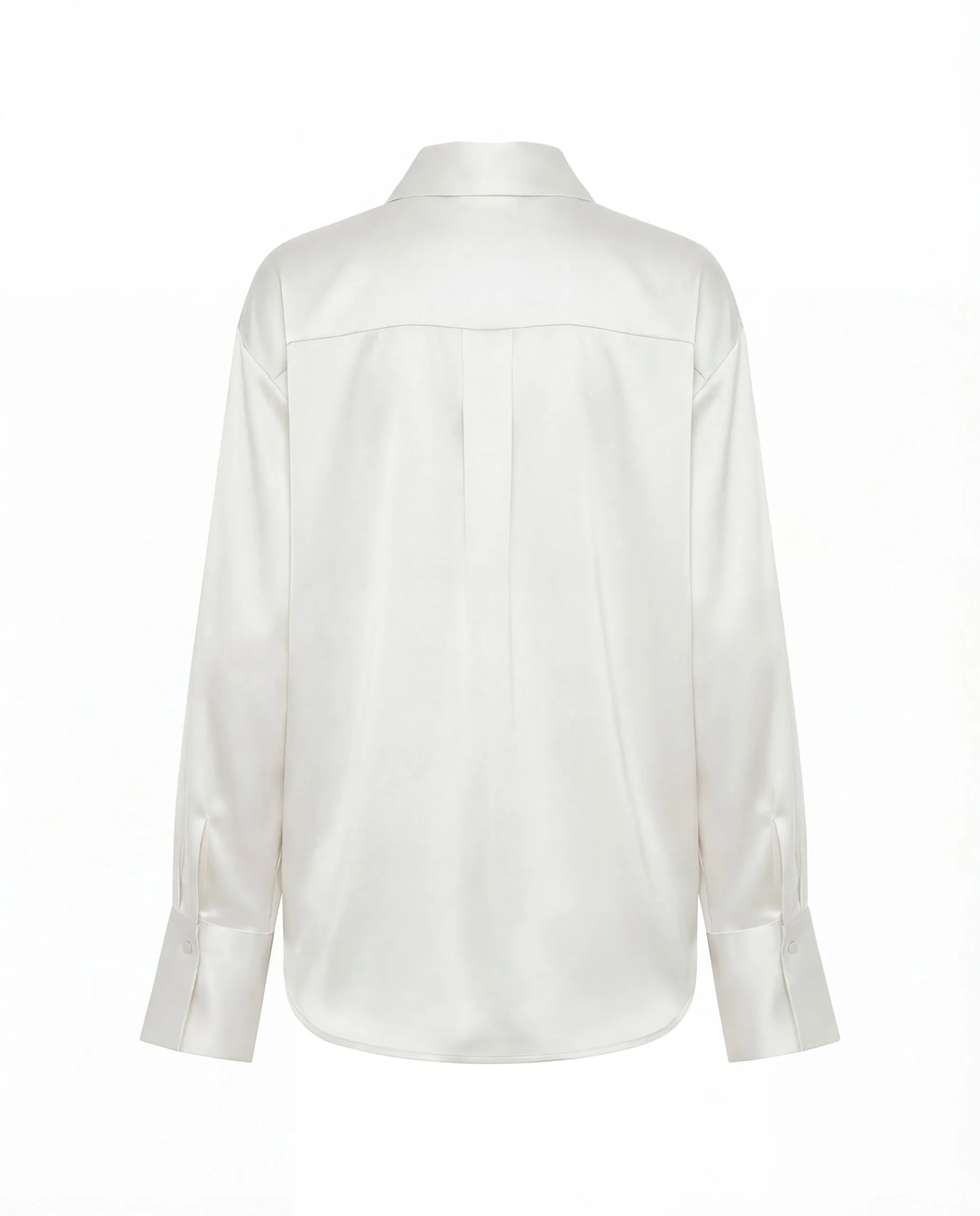 Biała koszula z jedwabiu Silence - Image #4