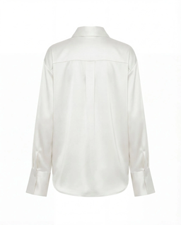 Biała koszula z jedwabiu Silence - Image #4