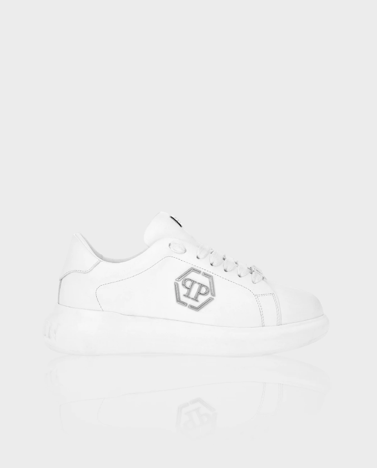 Białe sneakersy Hexagon Low Top