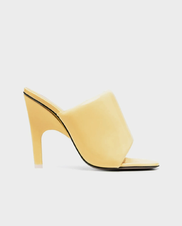 Żółte klapki na szpilce Rem - Image #0