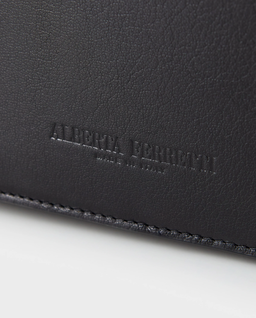 Czarna skórzana torebka na ramię - Image #5