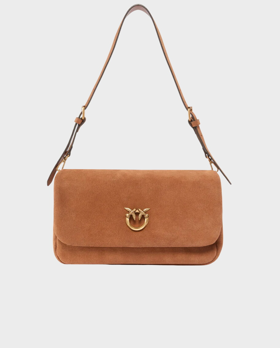 Brązowa torebka Love Bag Click Soft Horizontal Handle medium - Image #0