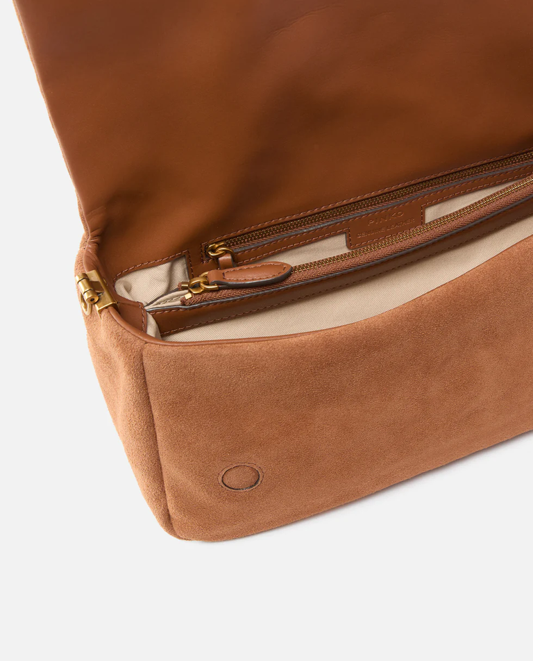 Brązowa torebka Love Bag Click Soft Horizontal Handle medium - Image #3