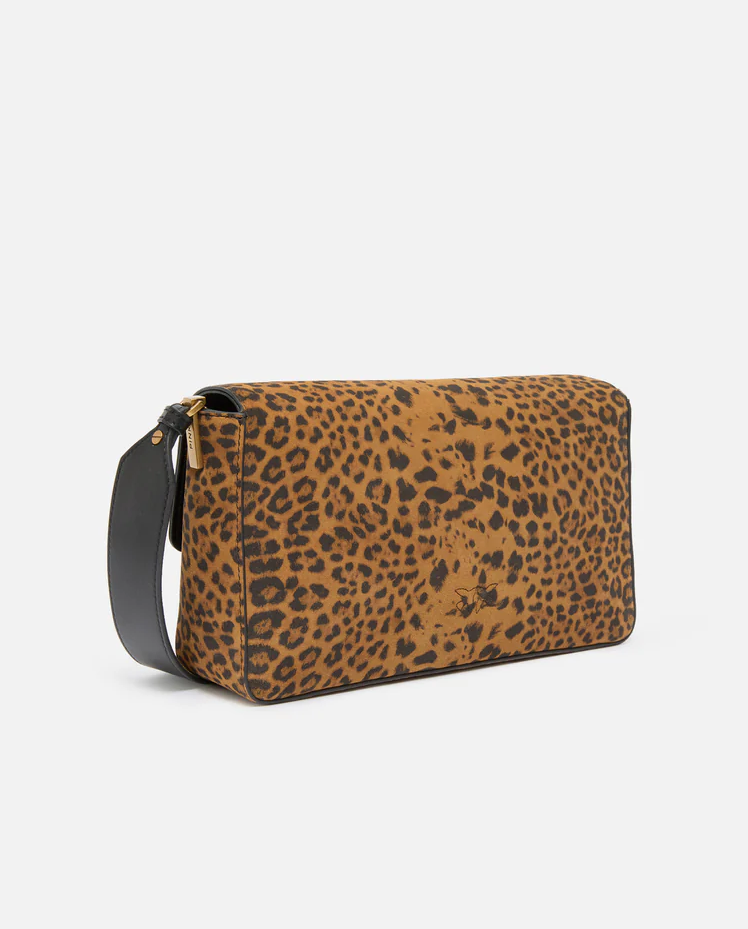 Zamszowa torebka w panterkę Love Bag One Slouchy - Image #1