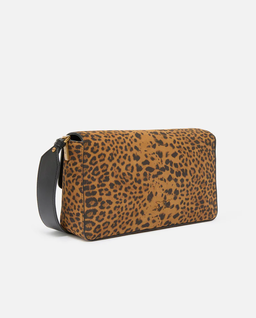 Zamszowa torebka w panterkę Love Bag One Slouchy - Image #1