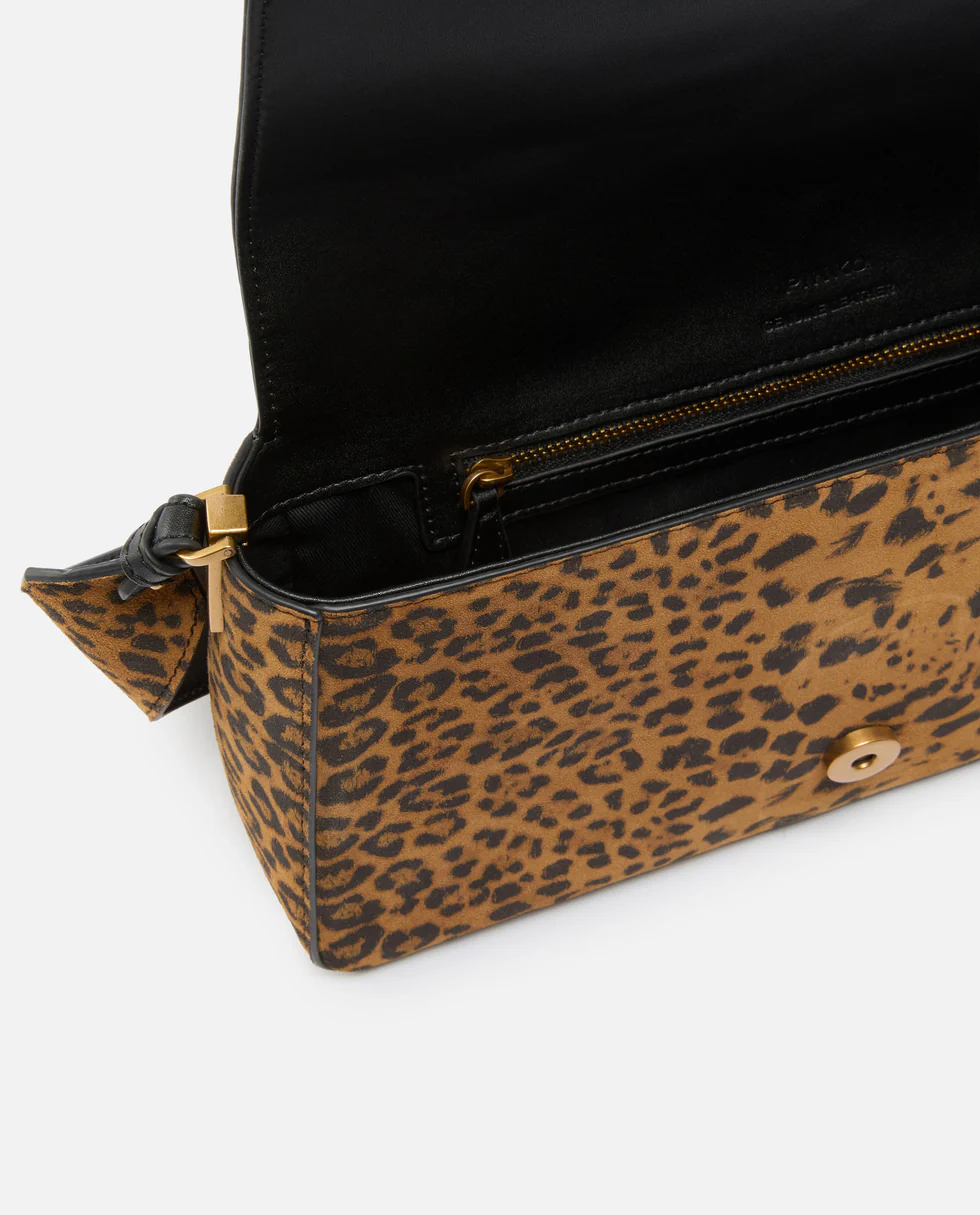 Zamszowa torebka w panterkę Love Bag One Slouchy - Image #3