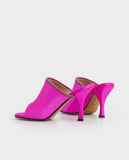 Różowe mule z kryształkami - Image #3