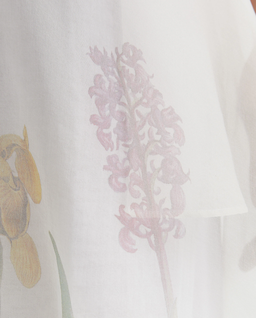 Biała sukienka midi z kwiatowym motywem - Image #4