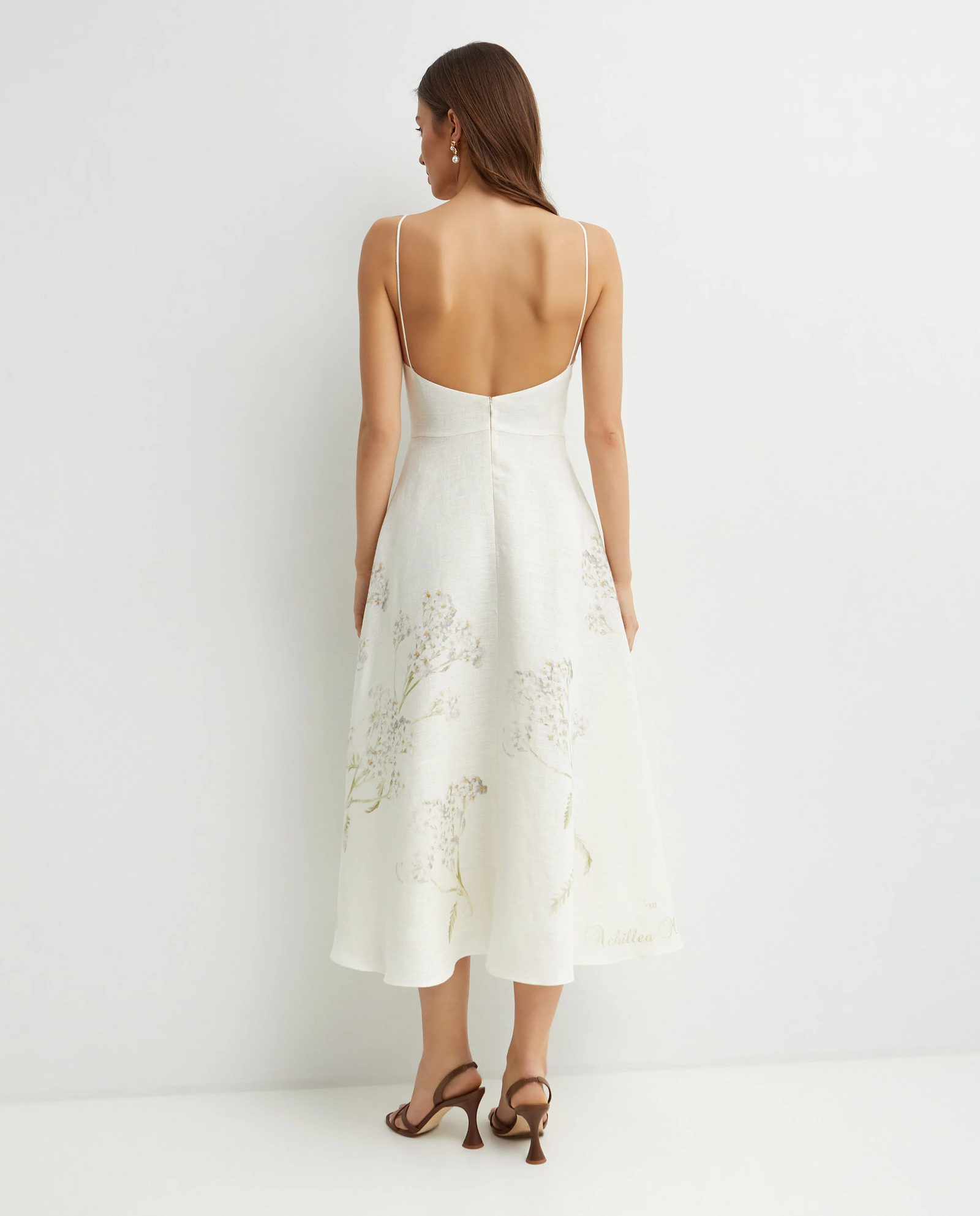 Lniana sukienka z kwiatowym wzorem - Image #2