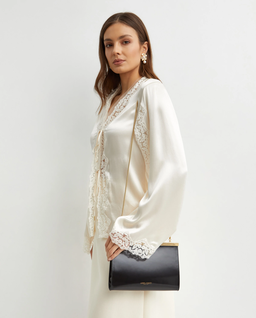 Czarna torebka na łańcuszku - Image #1