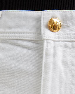 Białe jeansy z kwiatowym haftem - Image #4