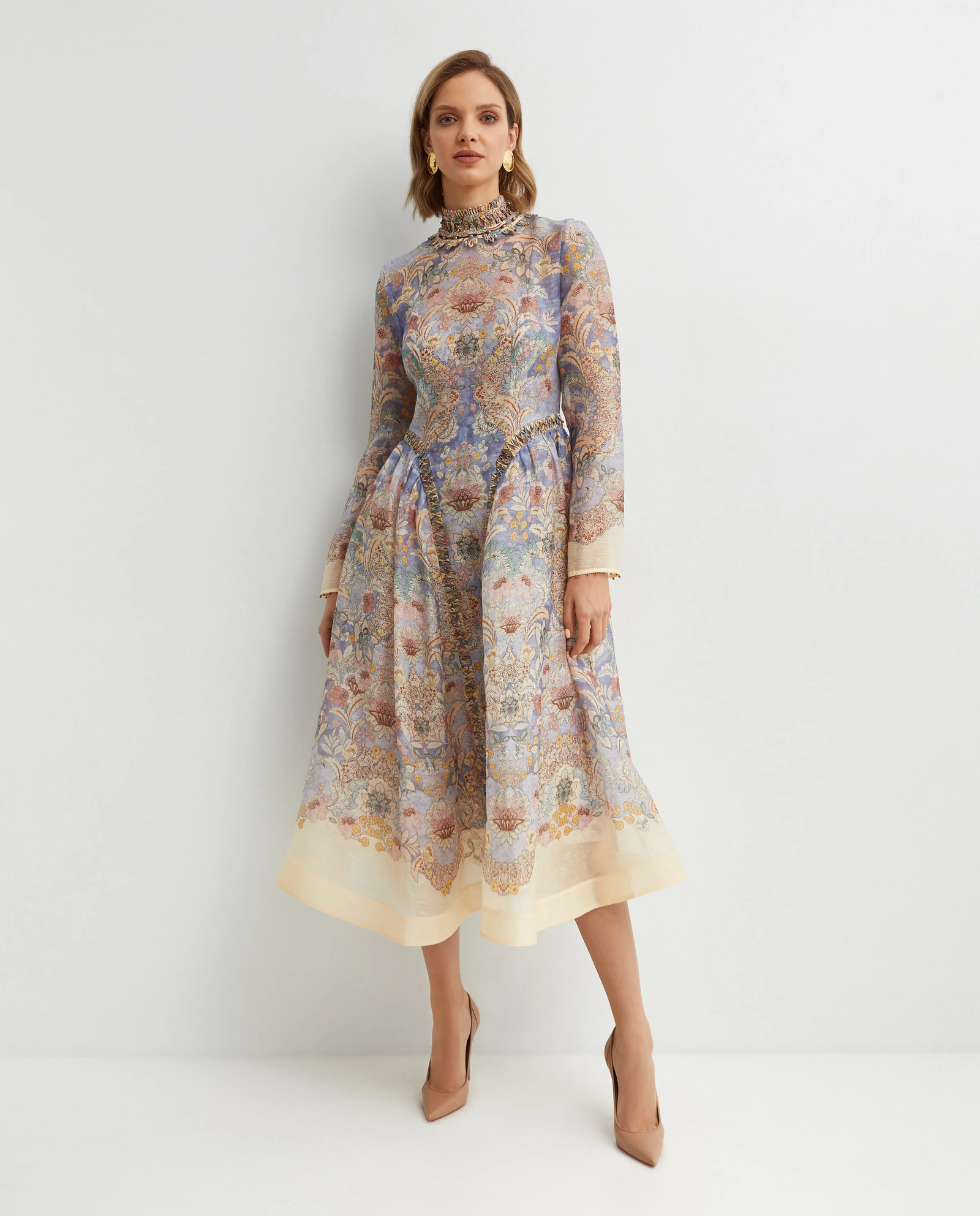 Sukienka w kwiaty Rebellion midi - Image #0