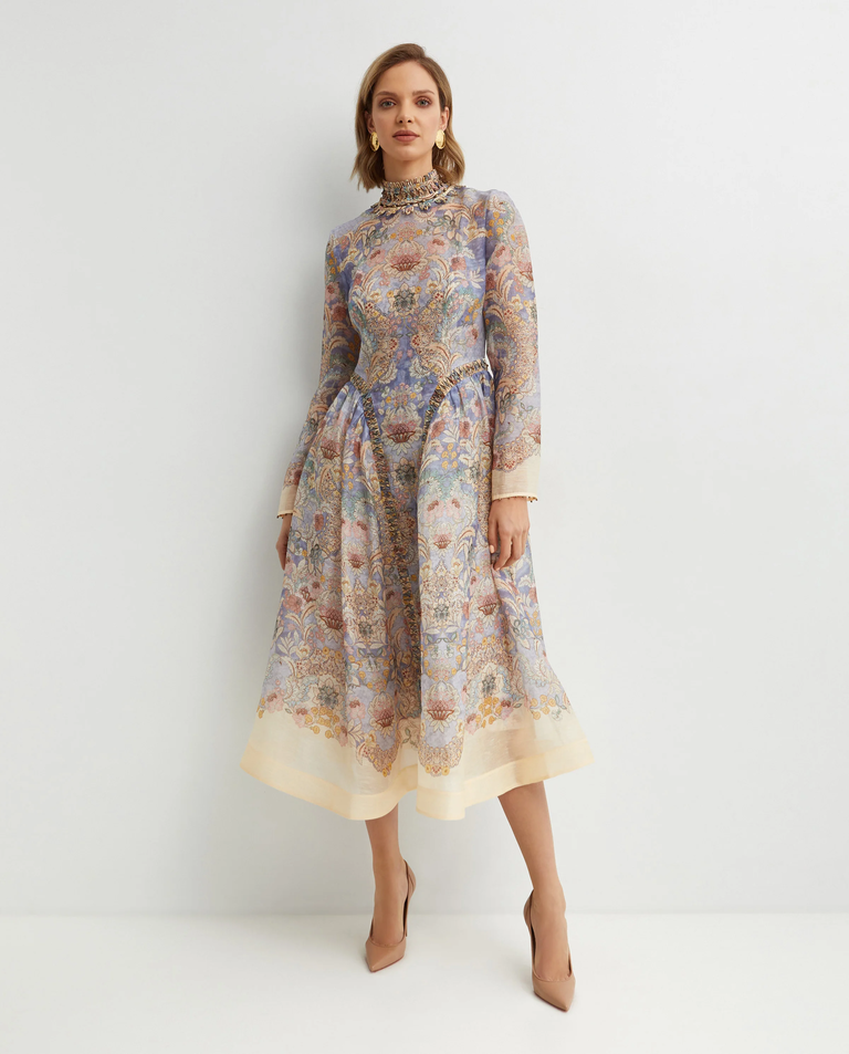 Sukienka w kwiaty Rebellion midi