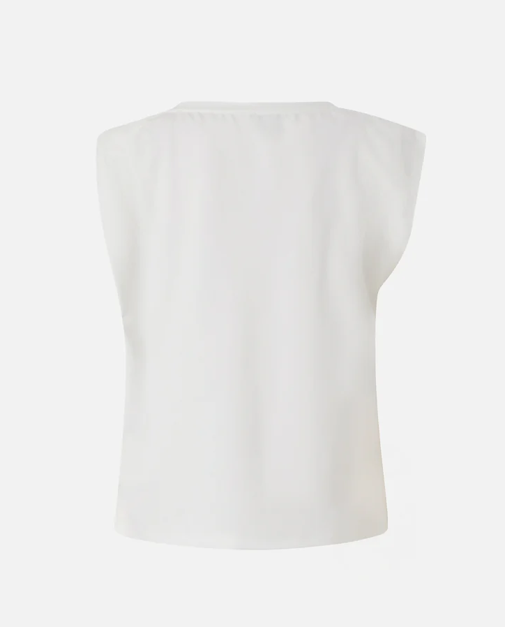 Biała bluzka Melody ze złotym detalem - Image #1