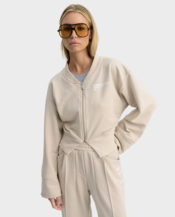 Beżowa bluza z rozcięciem Sculp - Image #0