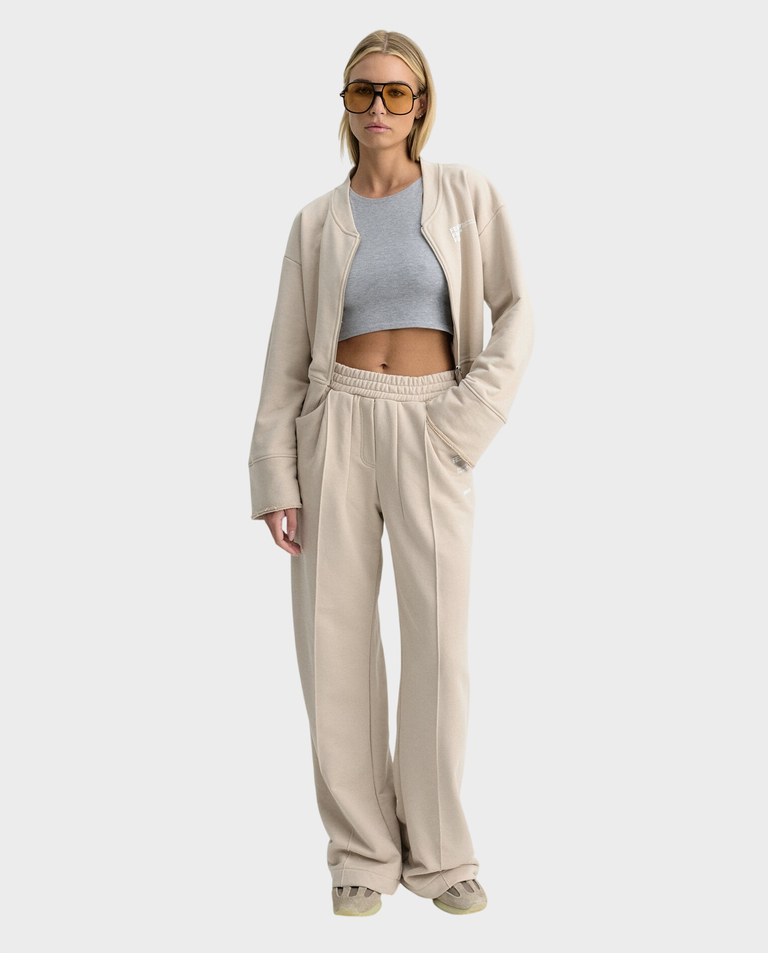 Beżowa bluza z rozcięciem Sculp