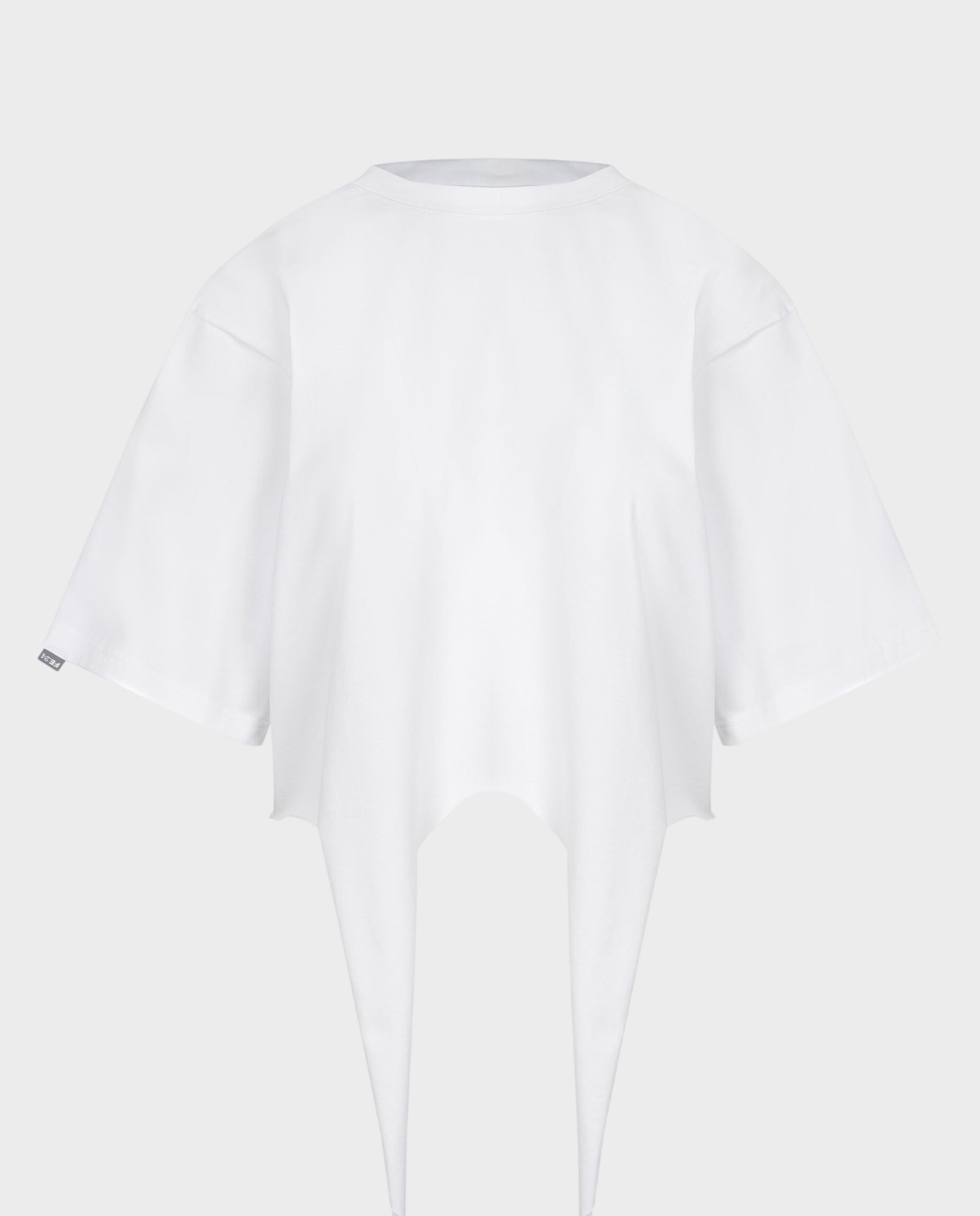 Biały t-shirt z wiązaniem Nela - Image #1
