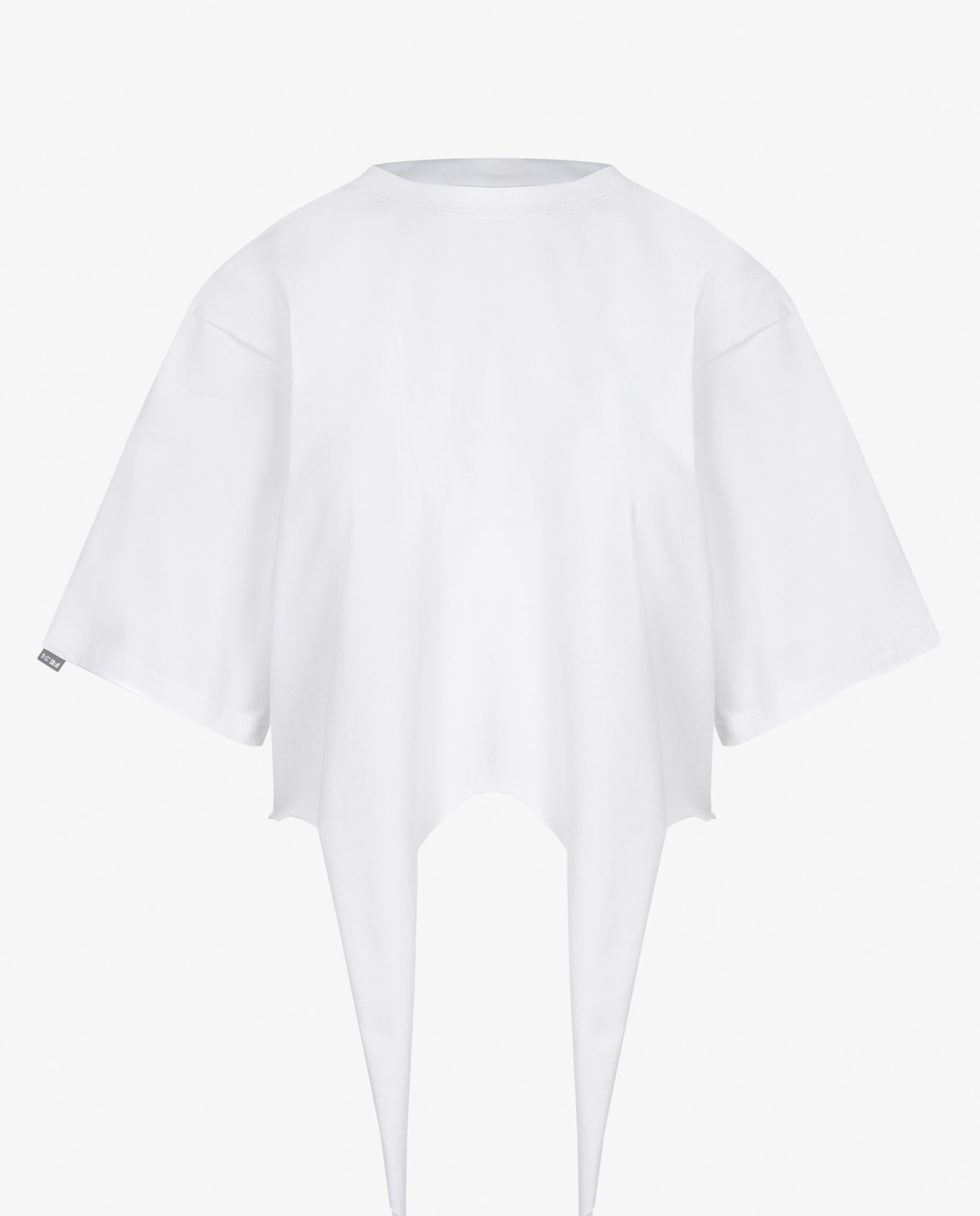 Biały t-shirt z wiązaniem Nela - Image #3