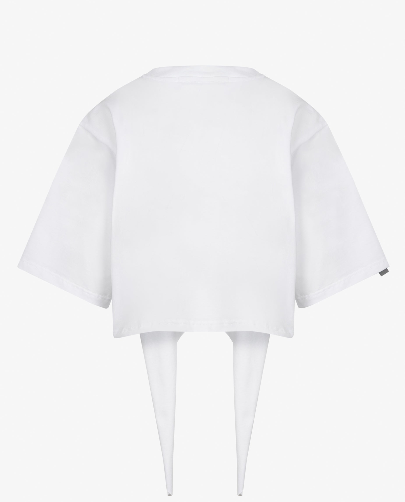 Biały t-shirt z wiązaniem Nela - Image #4