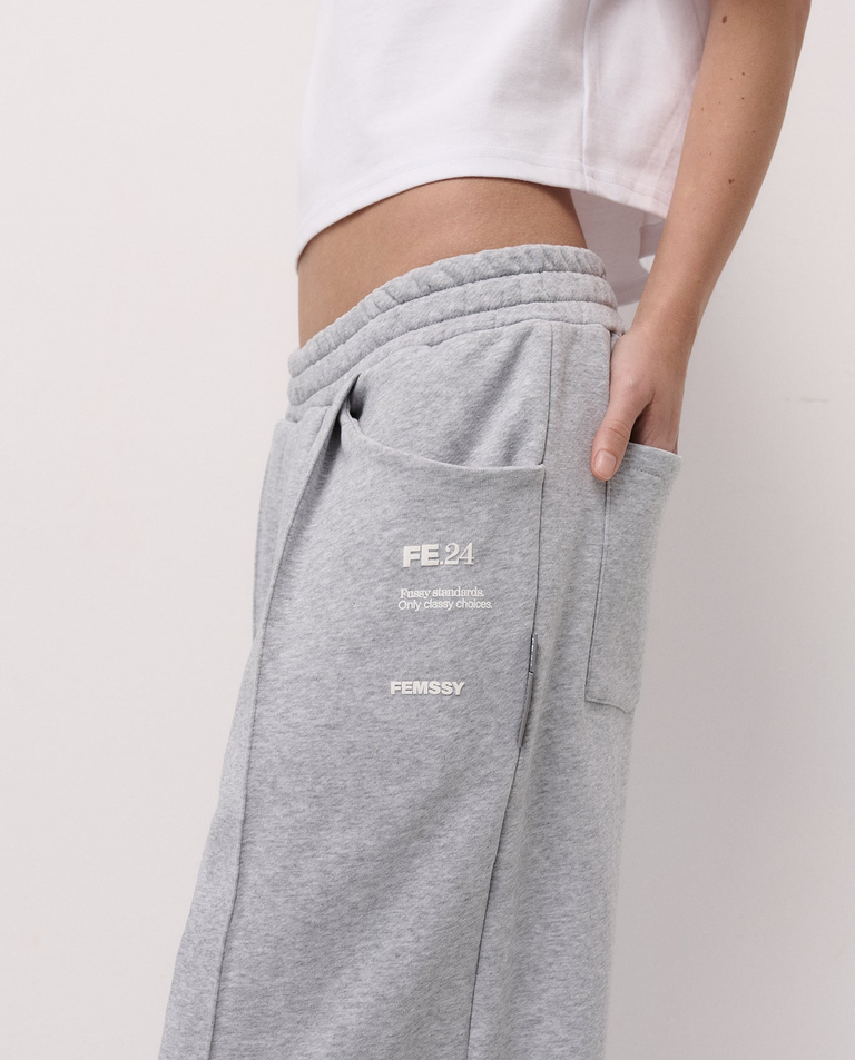 Szare spodnie dresowe Flow - Image #2