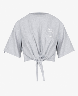 Szary t-shirt z wiązaniem Nela - Image #3